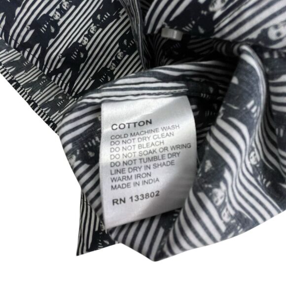 Lansky Bros Womens Size 10 Shirt Elvis Presley All Over Print Long Sleeve Button - Picture 8 of 12